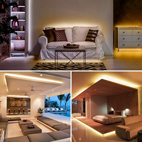 Lepro LED Strip Light, 3000K-6000K Tunable White, 16.4ft Dimmable ...