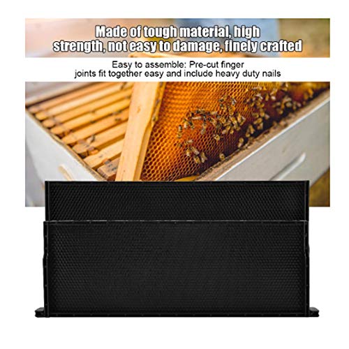 Les yeu Beehive Frame Pure Beeswax Wired Sheets Deep Frame with Fo...
