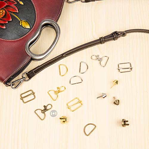 Lesnala 111 pcs Metal Keychain Bulk with Key Chain Swivel Hook, D ...