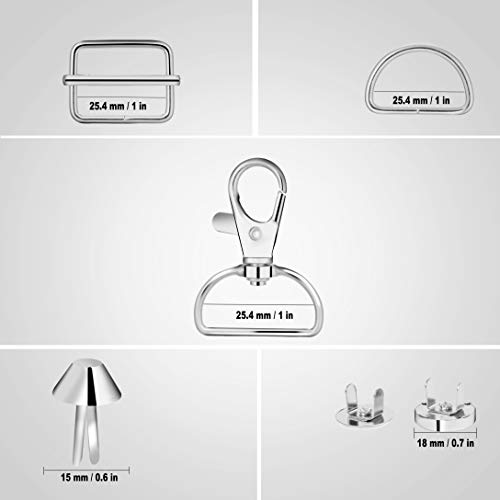 Lesnala 111 pcs Metal Keychain Bulk with Key Chain Swivel Hook, D ...