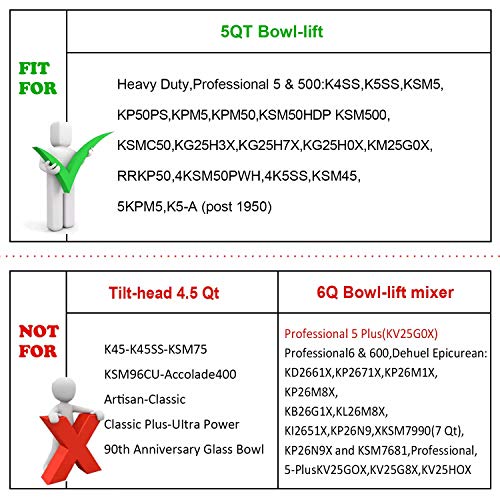 Replacement Kitchen Aid Mixer Attachments,5 Quart Kitchen Aide Mix...