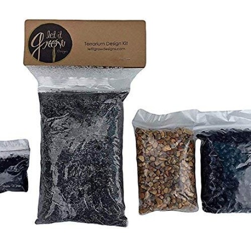 Let It Grow Terrarium Design Kit Brown/Black