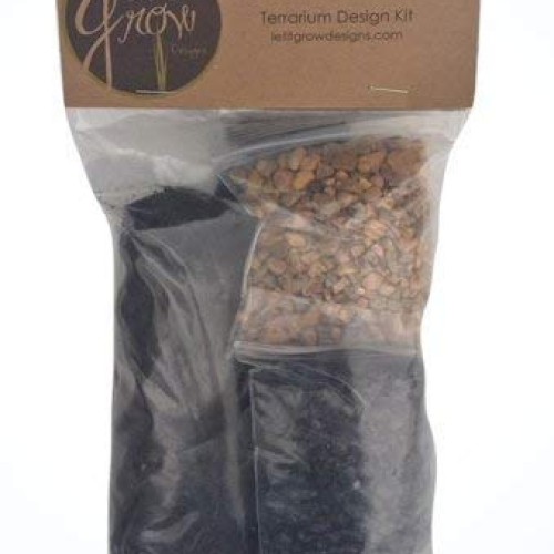 Let It Grow Terrarium Design Kit Brown/Black