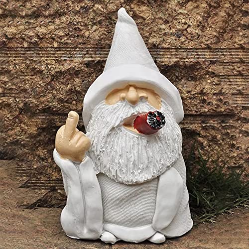 Funny Garden Gnomes Outdoor Statues, 5.9 Inch Creative Naughty Mid...