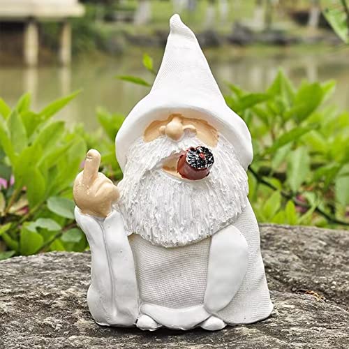 Funny Garden Gnomes Outdoor Statues, 5.9 Inch Creative Naughty Mid...