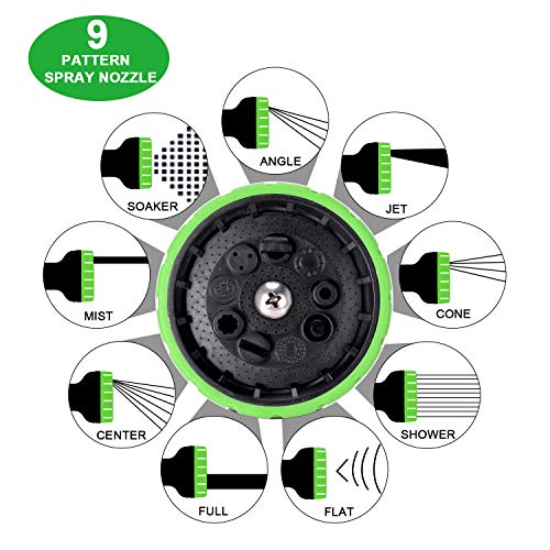 LETIME Expandable Garden Hose 100 Feet, Durable Water Hose with 9-...
