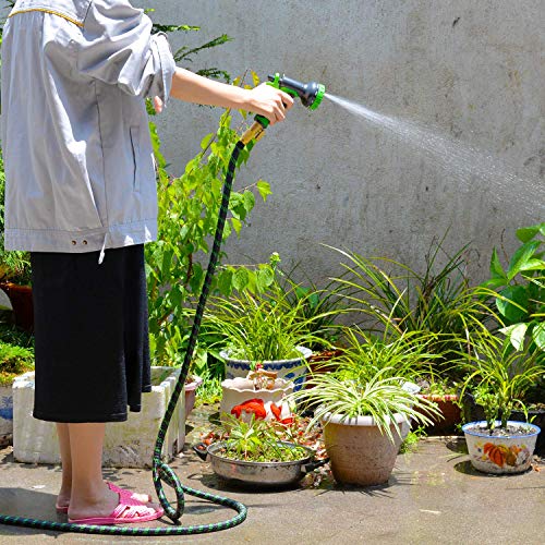 LETIME Expandable Garden Hose 100 Feet, Durable Water Hose with 9-...