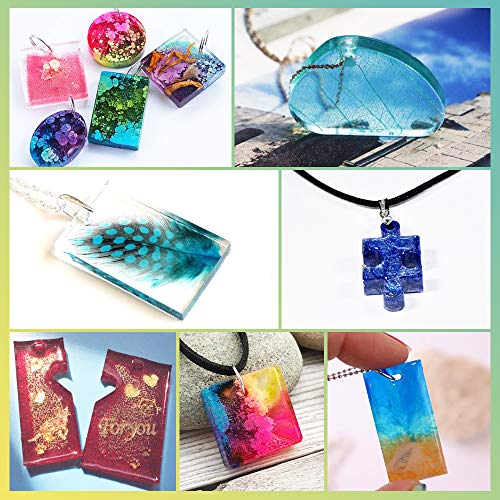 LETS RESIN Resin Jewelry Molds, 16 Pcs Silicone Jewelry Molds for...