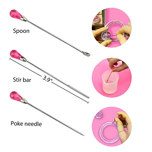 LETS RESIN Resin Jewelry Molds, 16 Pcs Silicone Jewelry Molds for...
