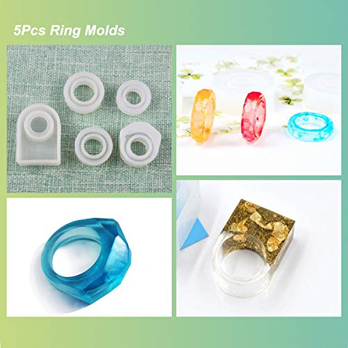 LETS RESIN Resin Jewelry Molds,30pcs Silicone Jewelry Molds, Epox...