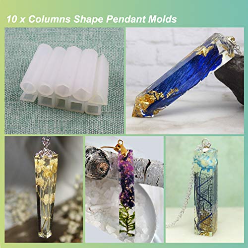 LETS RESIN Resin Jewelry Molds,30pcs Silicone Jewelry Molds, Epox...