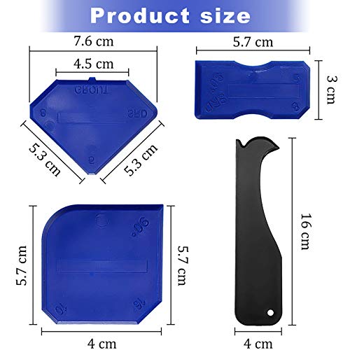 11Pcs Caulking Tools, 3 in 1 Silicone Caulking Finishing Tool Kit...