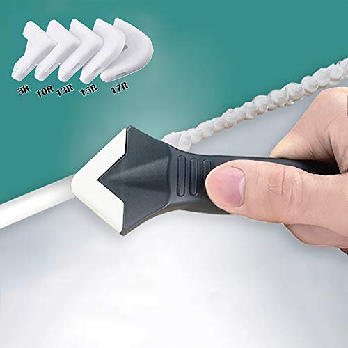 11Pcs Caulking Tools, 3 in 1 Silicone Caulking Finishing Tool Kit...