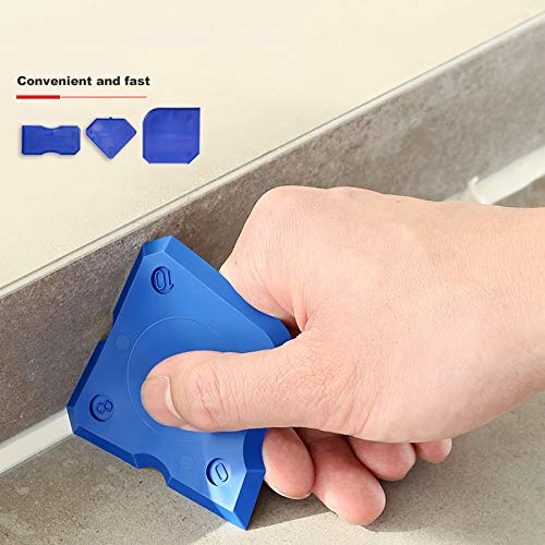 11Pcs Caulking Tools, 3 in 1 Silicone Caulking Finishing Tool Kit...