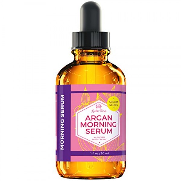 Argan Morning Serum by Leven Rose, 100% Pure Organic Natural Brigh...
