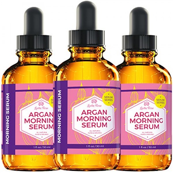Argan Morning Serum by Leven Rose, 100% Pure Organic Natural Brigh...