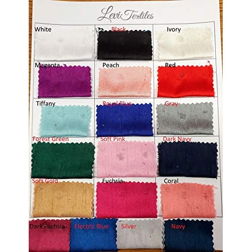 Levi Textiles, INC. Imitation Raw Silk Shantung Dupioni Fabric - 5...