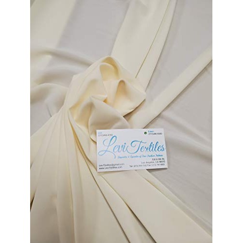 Stretch Chiffon Fabric Ivory