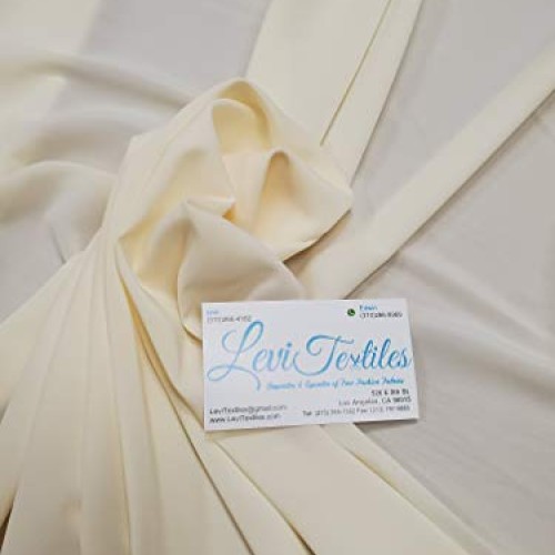 Stretch Chiffon Fabric Ivory
