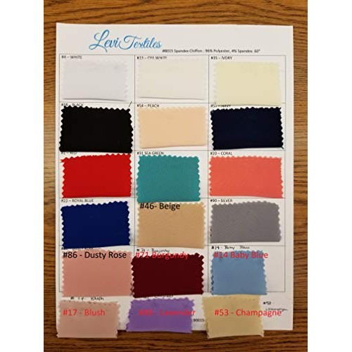 Stretch Chiffon Fabric White