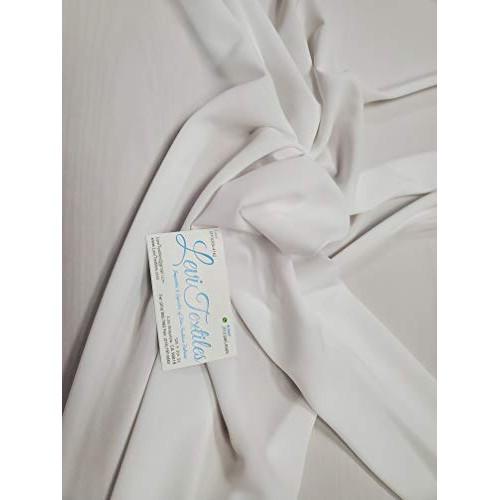 Stretch Chiffon Fabric White