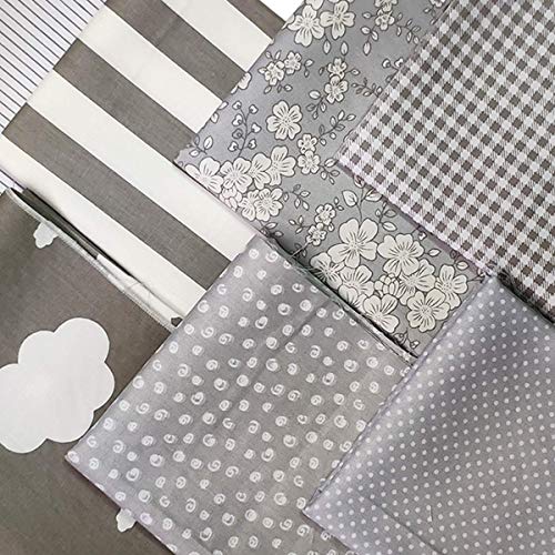 levylisa 7 PCS 18 x 22 Pre-Cut Cotton Fabric Bundles Print Flora...