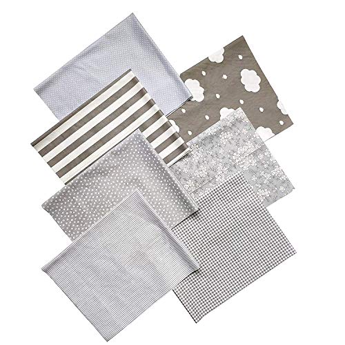 levylisa 7 PCS 18 x 22 Pre-Cut Cotton Fabric Bundles Print Flora...