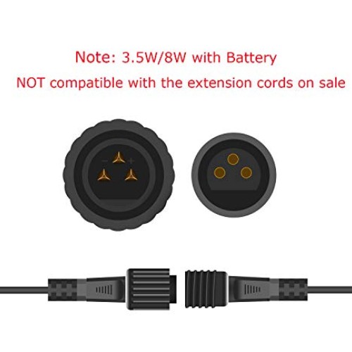 Lewisia 3.5W Battery Solar Fountain Pump with LED Lighting for Poo...
