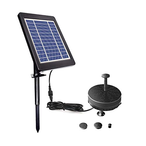 Lewisia 3.5W Battery Solar Fountain Pump with LED Lighting for Poo...