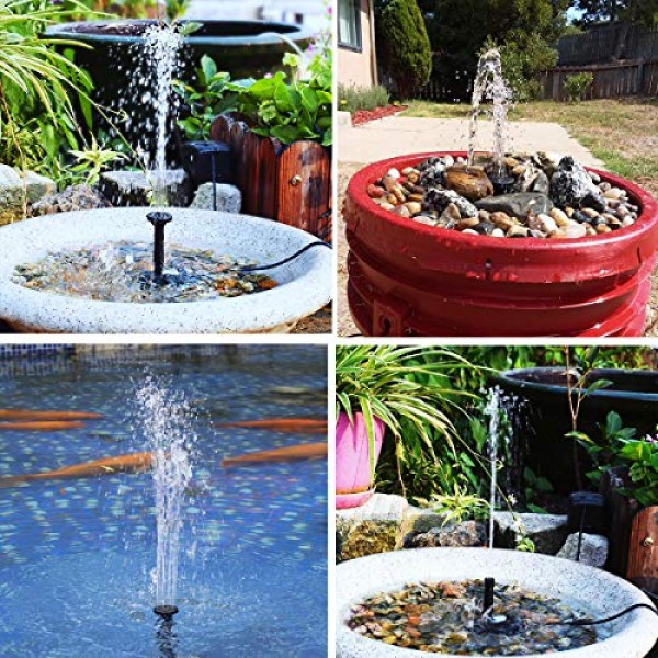 Lewisia 3.5W Solar Fountain Pump for Pool Koi Goldfish Pond Garden...