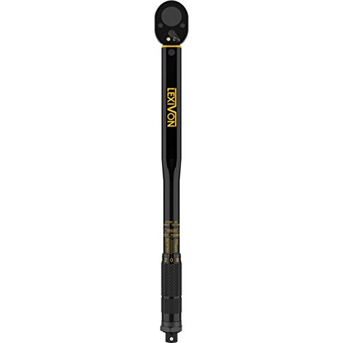 LEXIVON 1/2-Inch Drive Click Torque Wrench 10-150 Ft-Lb/13.6-203.5...
