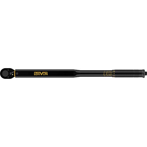 LEXIVON 1/2-Inch Drive Click Torque Wrench 25-250 Ft-Lb/33.9-338.9...