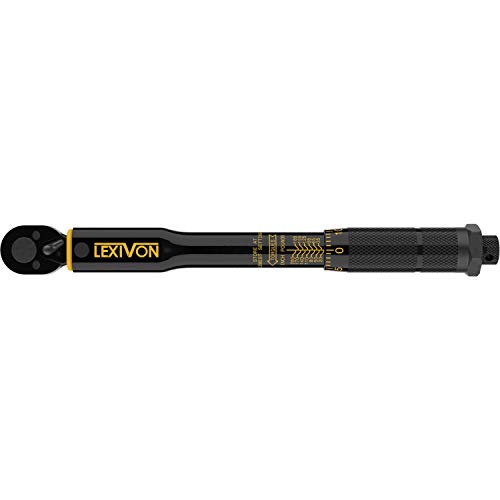 LEXIVON Inch Pound Torque Wrench 1/4-Inch Drive | 20~200 in-lb/2.2...