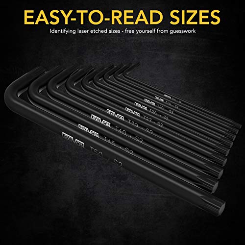 LEXIVON Master Wrench Key Set, 35-Piece Long Arm Ball End Hex Keys...