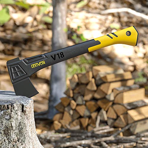 LEXIVON V18 Chopping Axe, 18-Inch Lightweight Fiber-glass Composit...