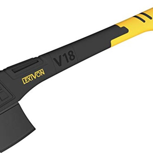 LEXIVON V18 Chopping Axe, 18-Inch Lightweight Fiber-glass Composit...