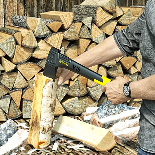 LEXIVON V18 Chopping Axe, 18-Inch Lightweight Fiber-glass Composit...