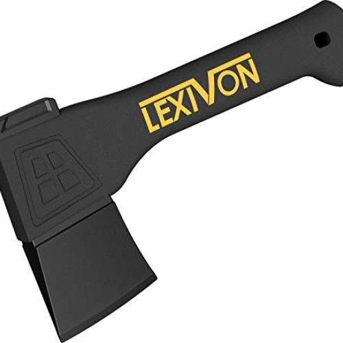 LEXIVON V9 Camping Hatchet, 9-Inch Axe | Ergonomic Grip, Lightweig...