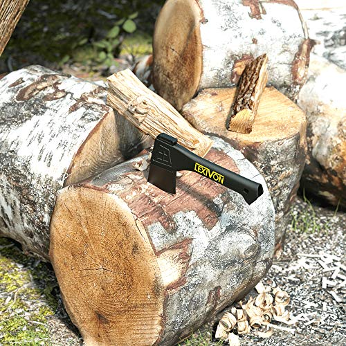 LEXIVON V9 Camping Hatchet, 9-Inch Axe | Ergonomic Grip, Lightweig...