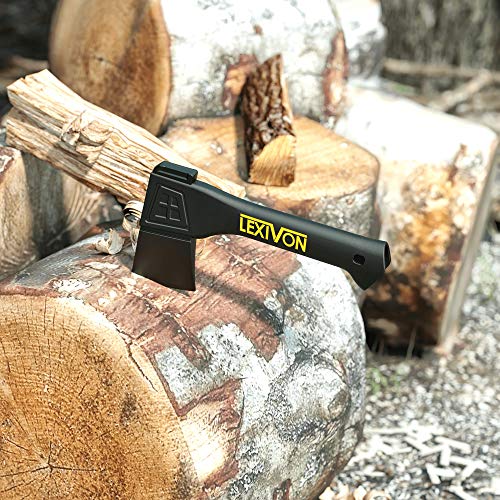 LEXIVON V9 Camping Hatchet, 9-Inch Axe | Ergonomic Grip, Lightweig...