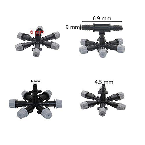 LFDZSW 2 Pcs Multi-Nozzle Garden Spray Water Fogger Water Fogger G...