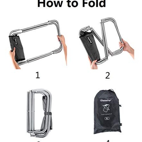 Camping Stool, 16in Tall Large Size Folding Stool with Carry Bag ,...