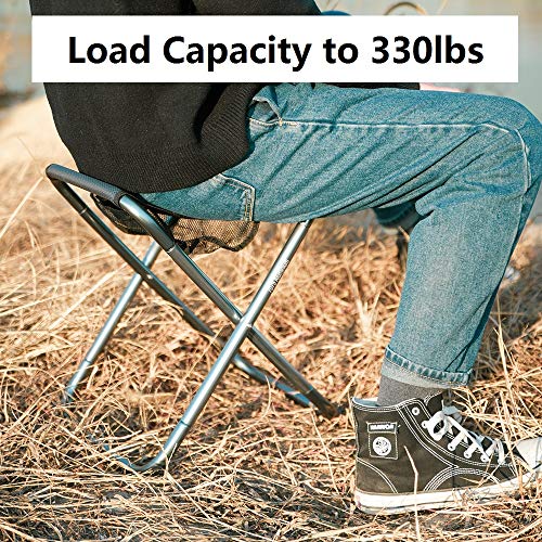 Camping Stool, 16in Tall Large Size Folding Stool with Carry Bag ,...