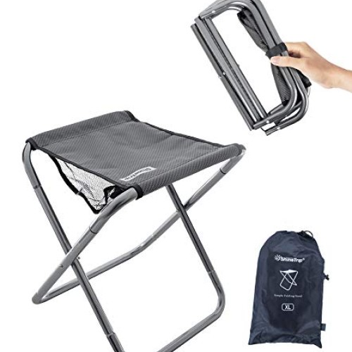 Camping Stool, 16in Tall Large Size Folding Stool with Carry Bag ,...