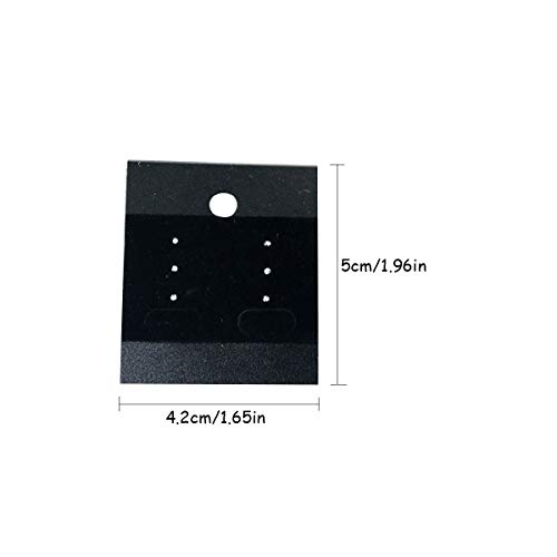 LGEGE 100 Pcs Black Earring Jewelry Display Hanging Cards Jewelry ...