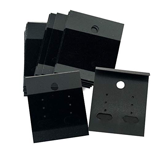 LGEGE 100 Pcs Black Earring Jewelry Display Hanging Cards Jewelry ...
