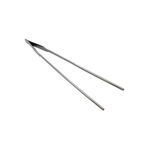 LGEGE 2pcs Long Handle Stainless Steel Straight and Curved Tweezer...