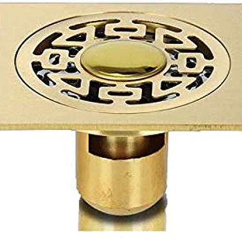 Lheng Brass Window Grille Long Dual Use Shower Floor Drain, Anti O...
