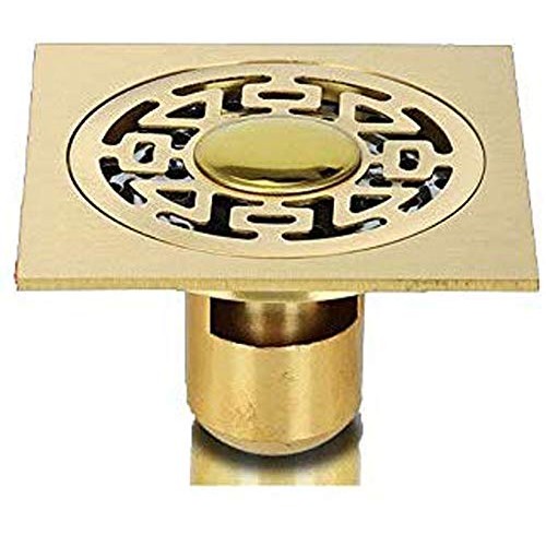 Lheng Brass Window Grille Long Dual Use Shower Floor Drain, Anti O...
