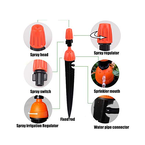 Lhx 20 Drip Irrigation Adjustable Nozzle Garden Plant Watering Noz...
